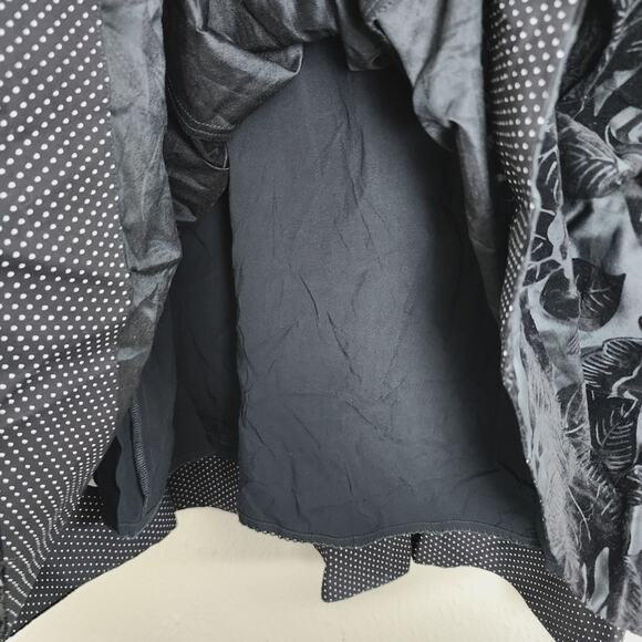 NEW Maeve Anthropologie Jonquil Black Floral Velvet Strapless Midi Dress - Picture 12 of 16